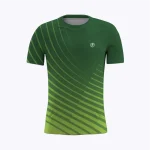 Jersey running custom Genethics 2025 warna hijau dengan bahan quick-dry breathable untuk lari dan aktivitas outdoor (Tampak Depan).